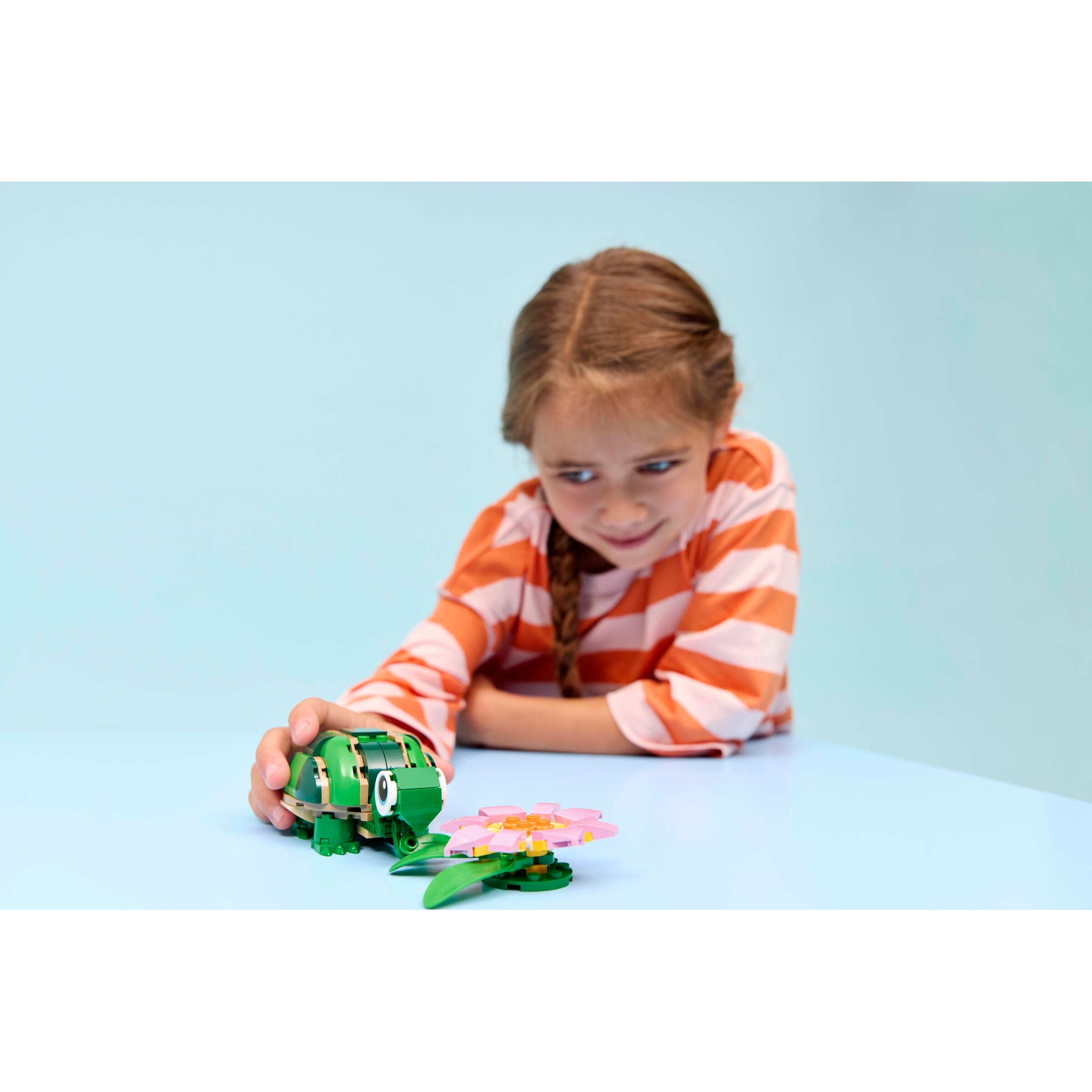 Turtle With A Water Lily Flower - Image 7