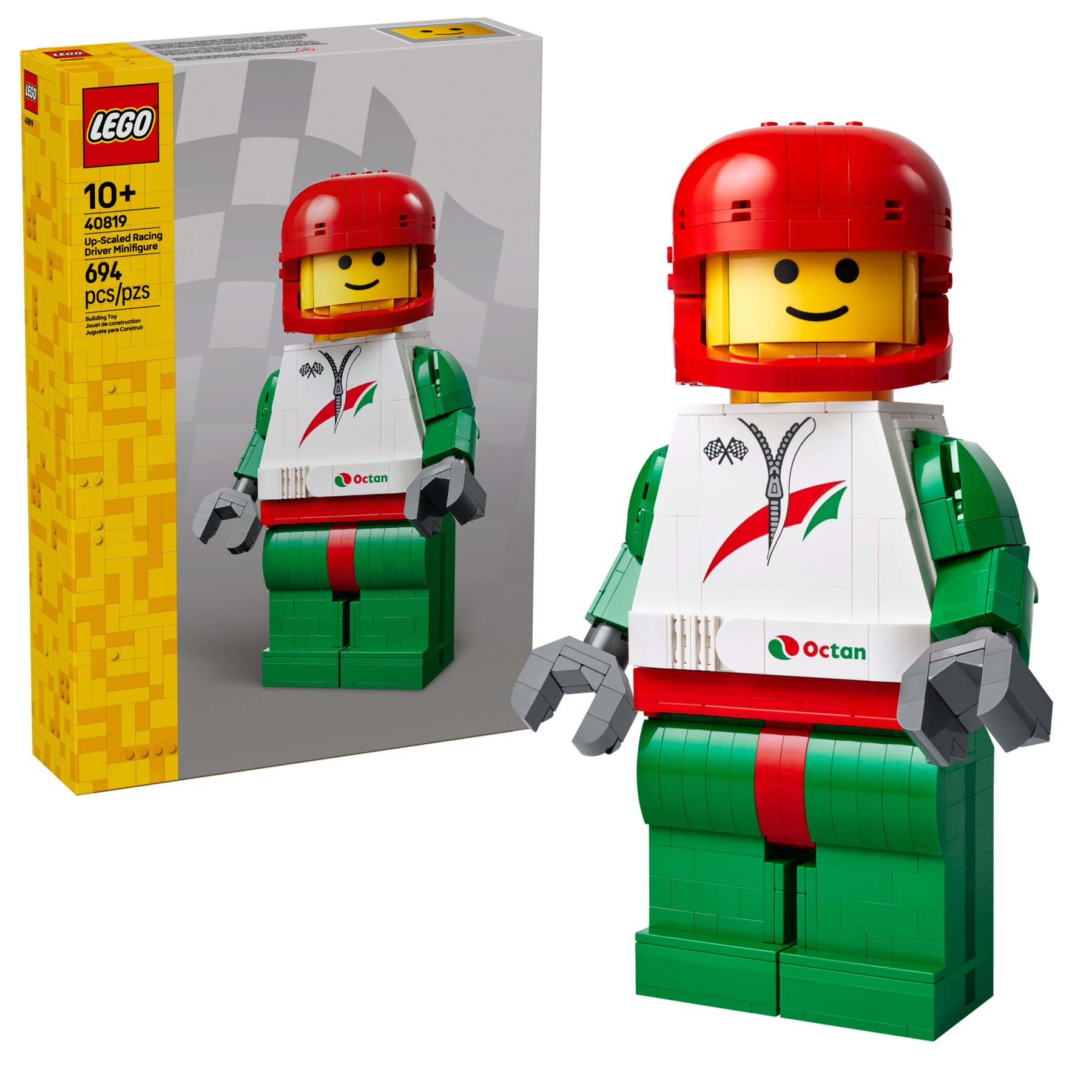 Up-Scaled Racing Driver Minifigure - Image 2