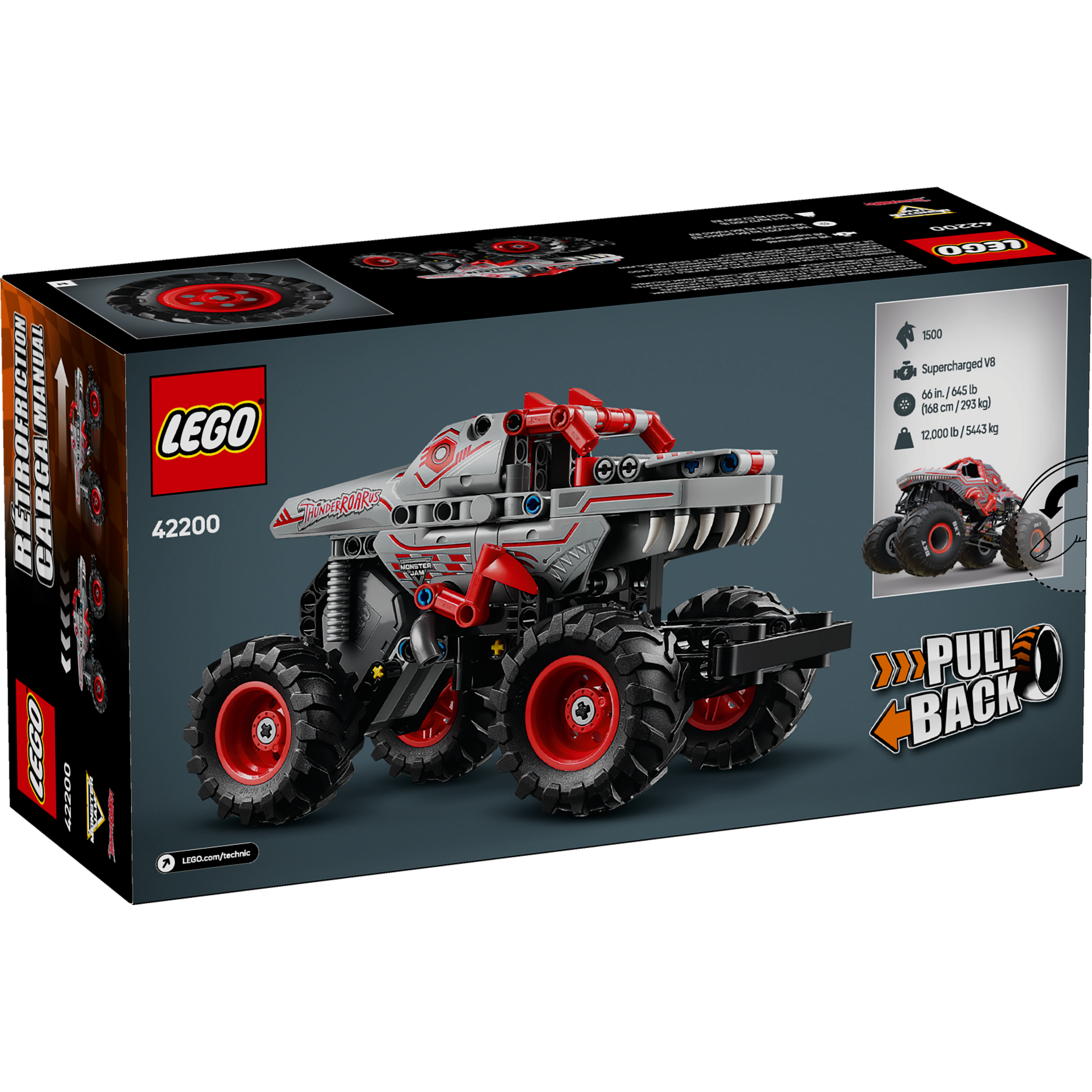 Monster Jam Thunderroarus Pull-Back - Image 9