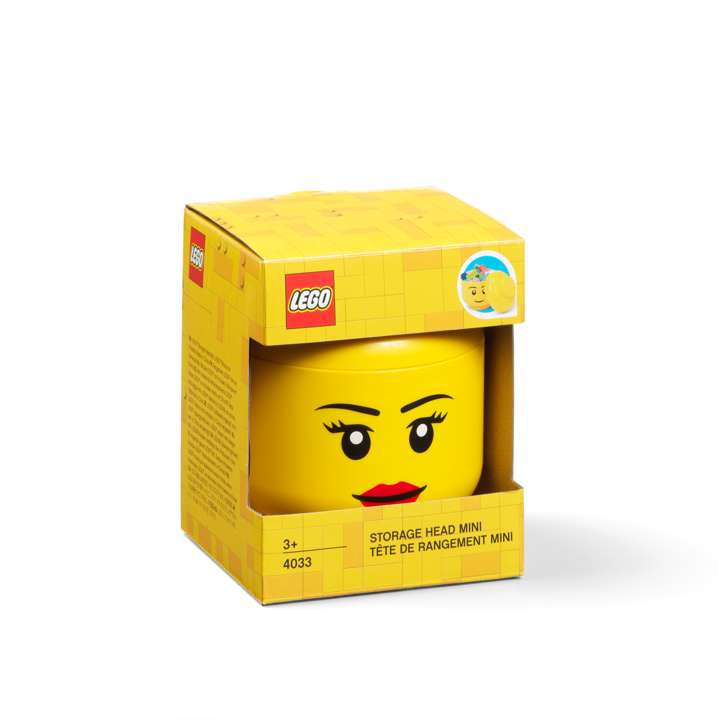 Lego Storage Head – Mini (Girl) - Image 2
