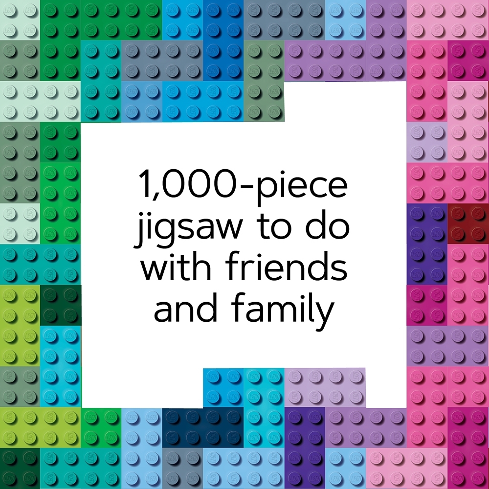 Rainbow Bricks 1,000-Piece Puzzle - Image 4