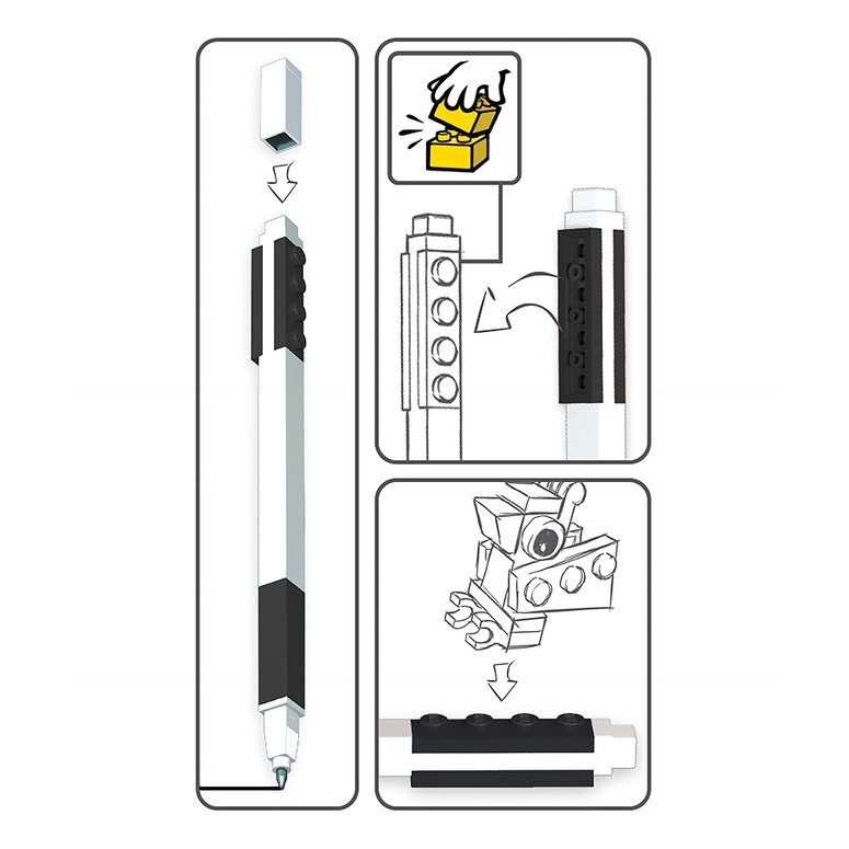 Pen Pal Gel Pen With Minifigure – Black - Image 3