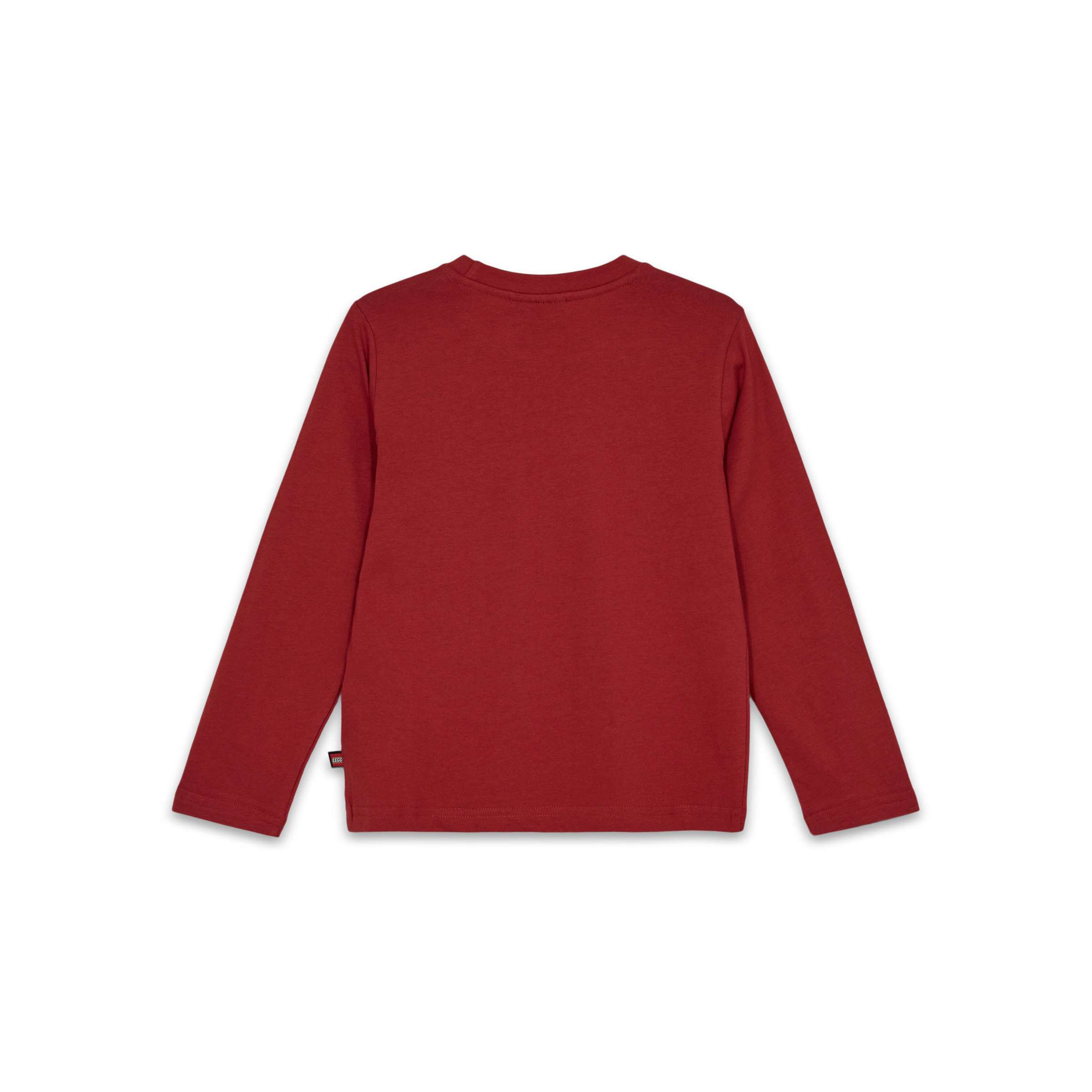 Kids Long-Sleeve T-Shirt – Dark Red - Image 3