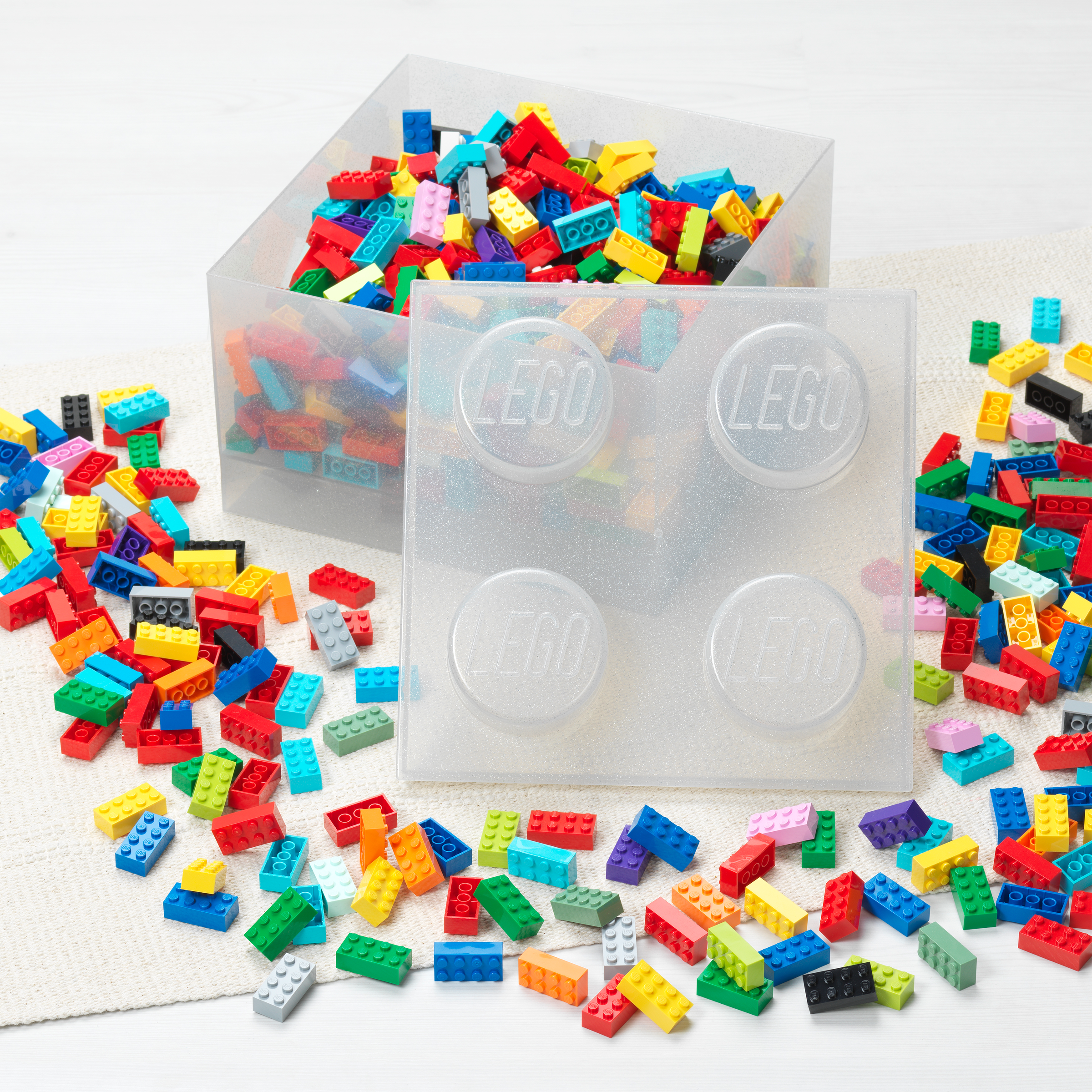 White Clear Brick-Shaped Storage Box - Image 4