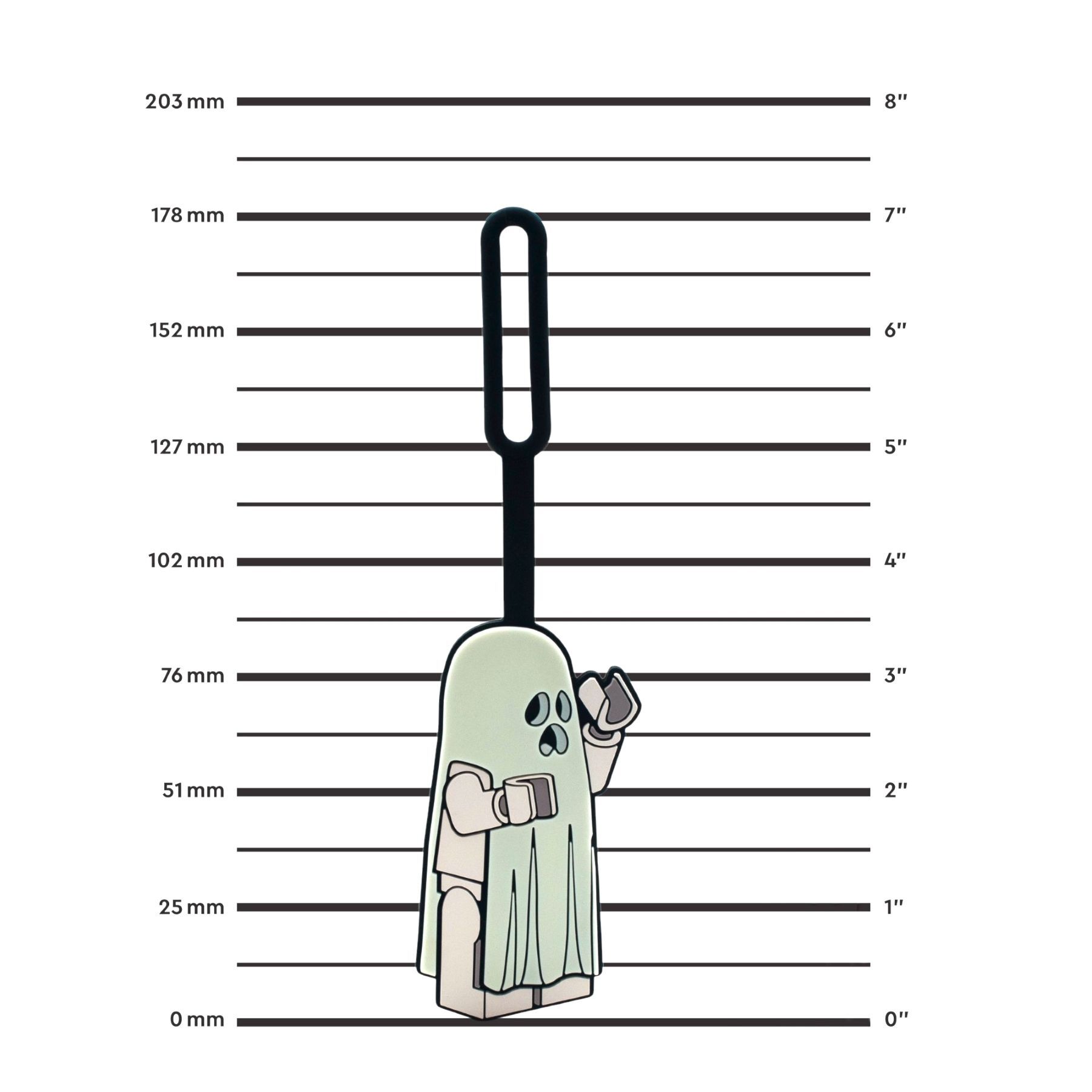 Ghost Glow-In-The-Dark Bag Tag - Image 3