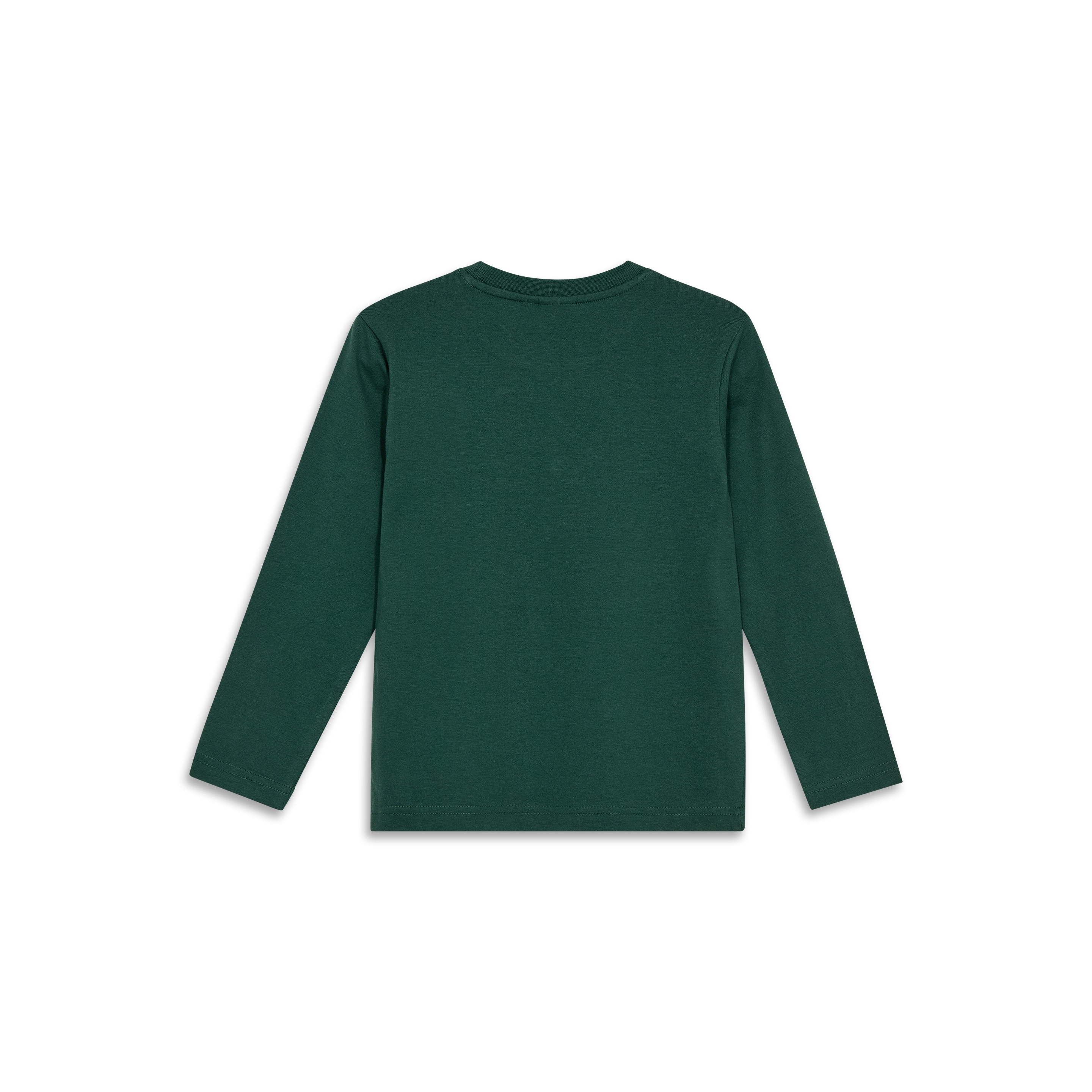 Kids Christmas Long Sleeve T-Shirt - Dark Green - Image 2