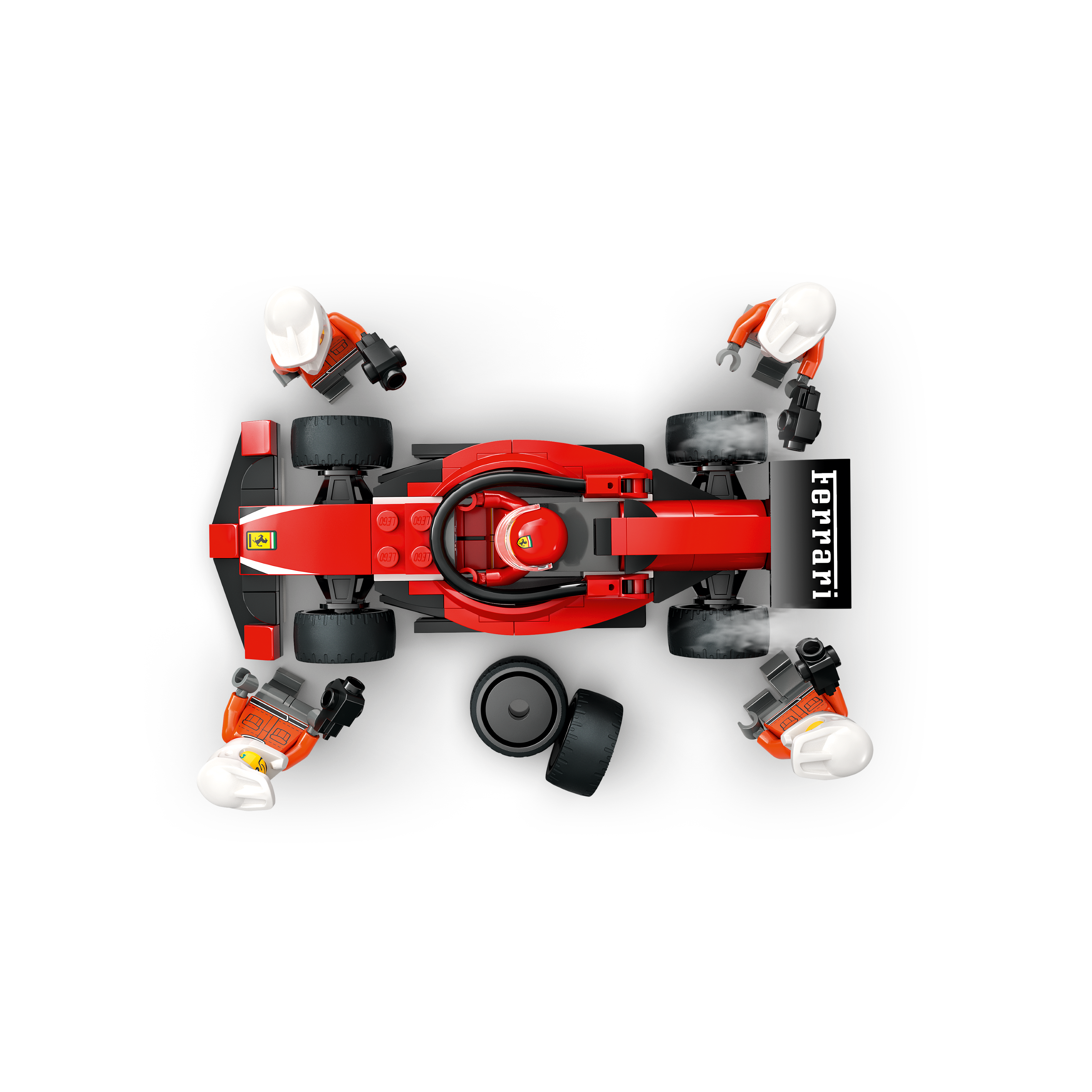 F1 Pit Stop & Pit Crew With Ferrari Car - Image 5