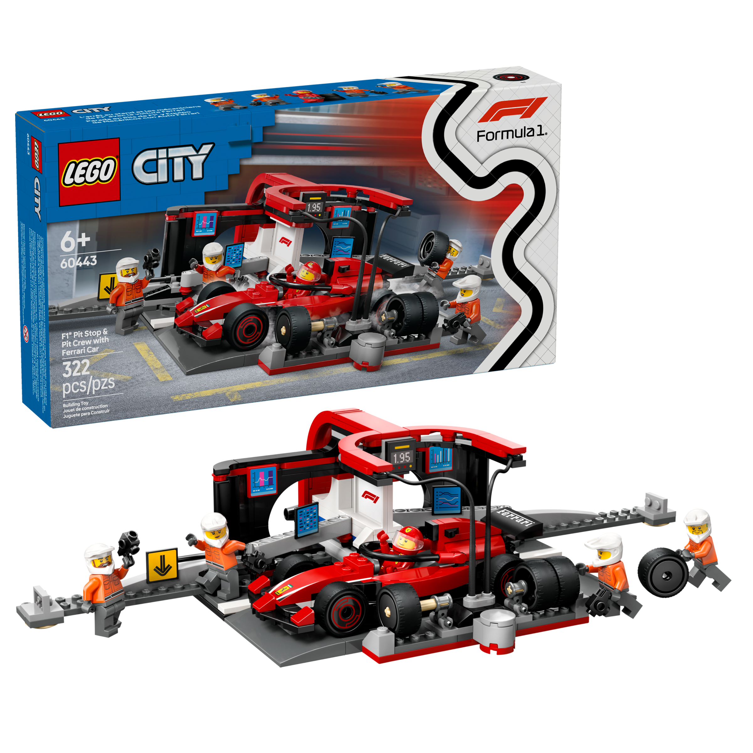 F1 Pit Stop & Pit Crew With Ferrari Car - Image 2
