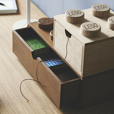 Wooden Desk Drawer 8 – Light Oak - Image 2